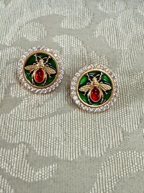 Honey Bee Pierced Earrings